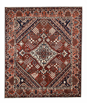 Tappeto Persero - Nomade forma speciale  - 369 x 312 cm - rosso scuro
