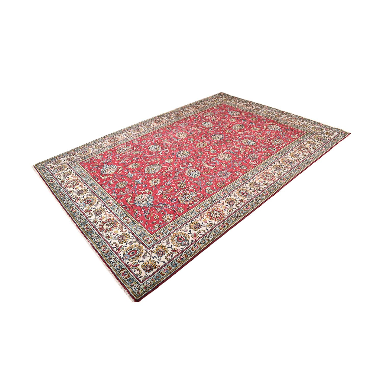 Tappeto Persero - Tabriz - 342 x 240 cm - rosso