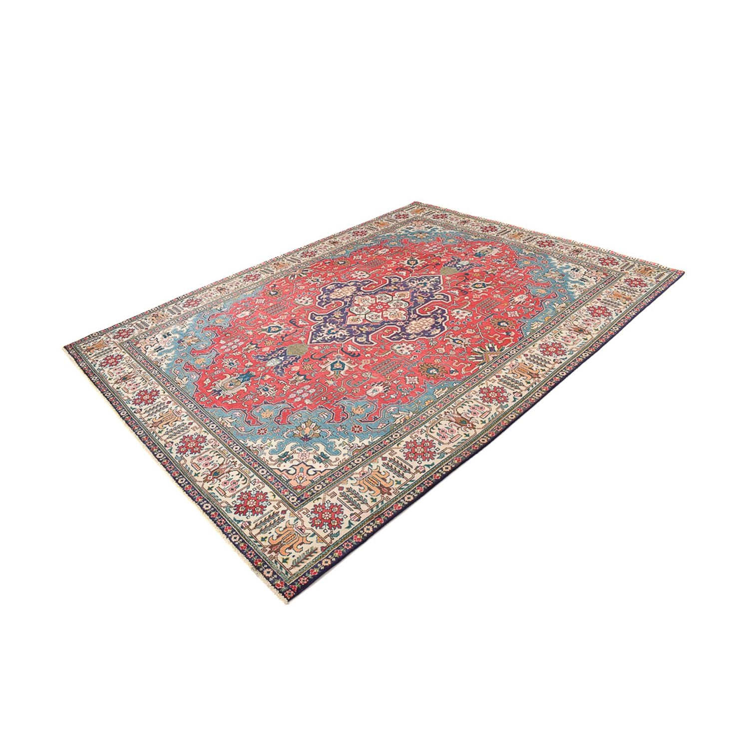 Tappeto Persero - Tabriz - 343 x 255 cm - rosso