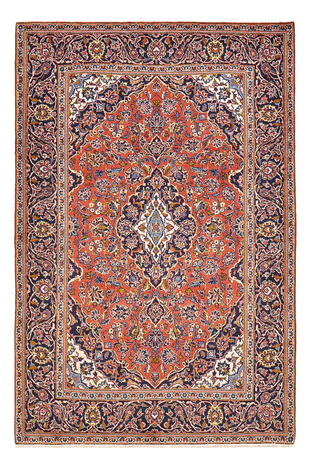 Tappeto Persero - Keshan - 210 x 140 cm - rosso chiaro