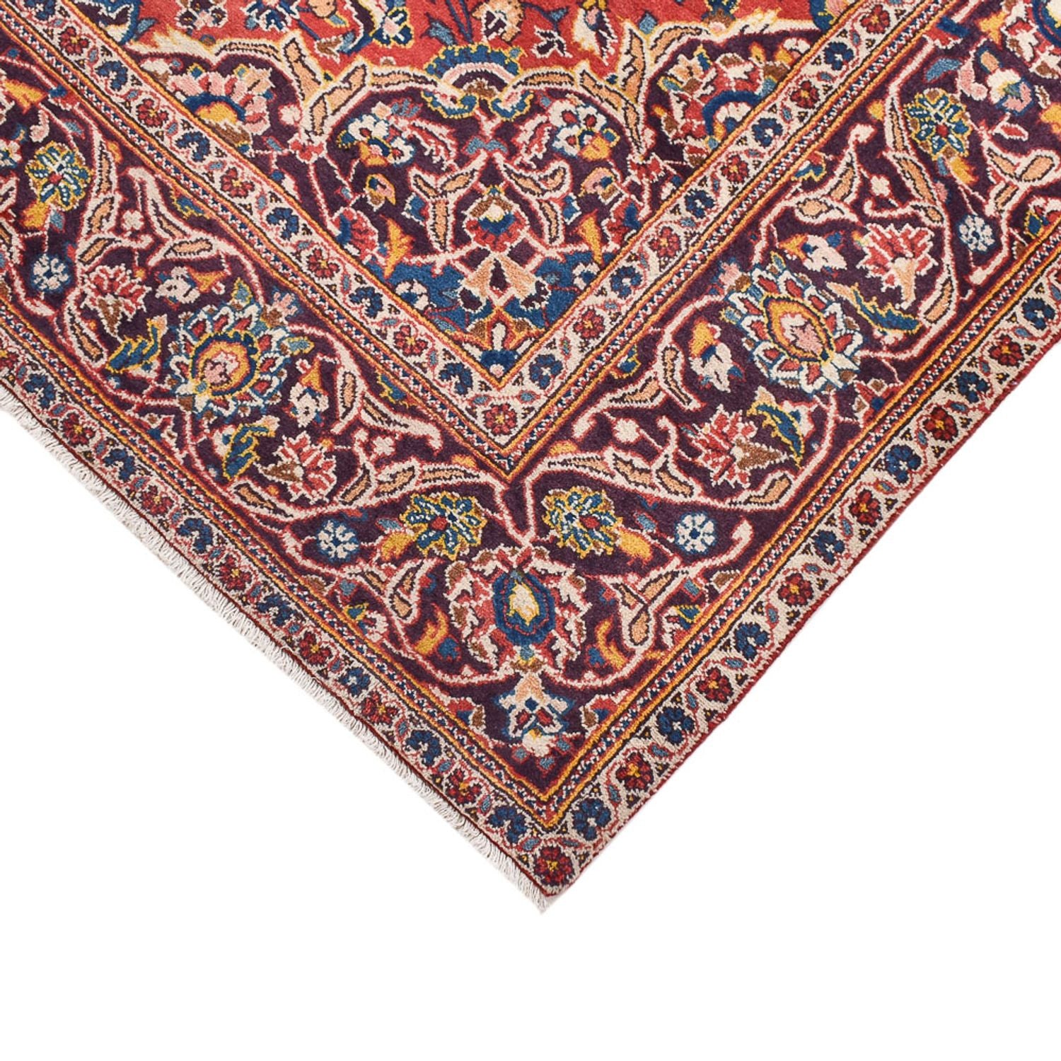 Tappeto Persero - Keshan - 220 x 136 cm - rosso chiaro
