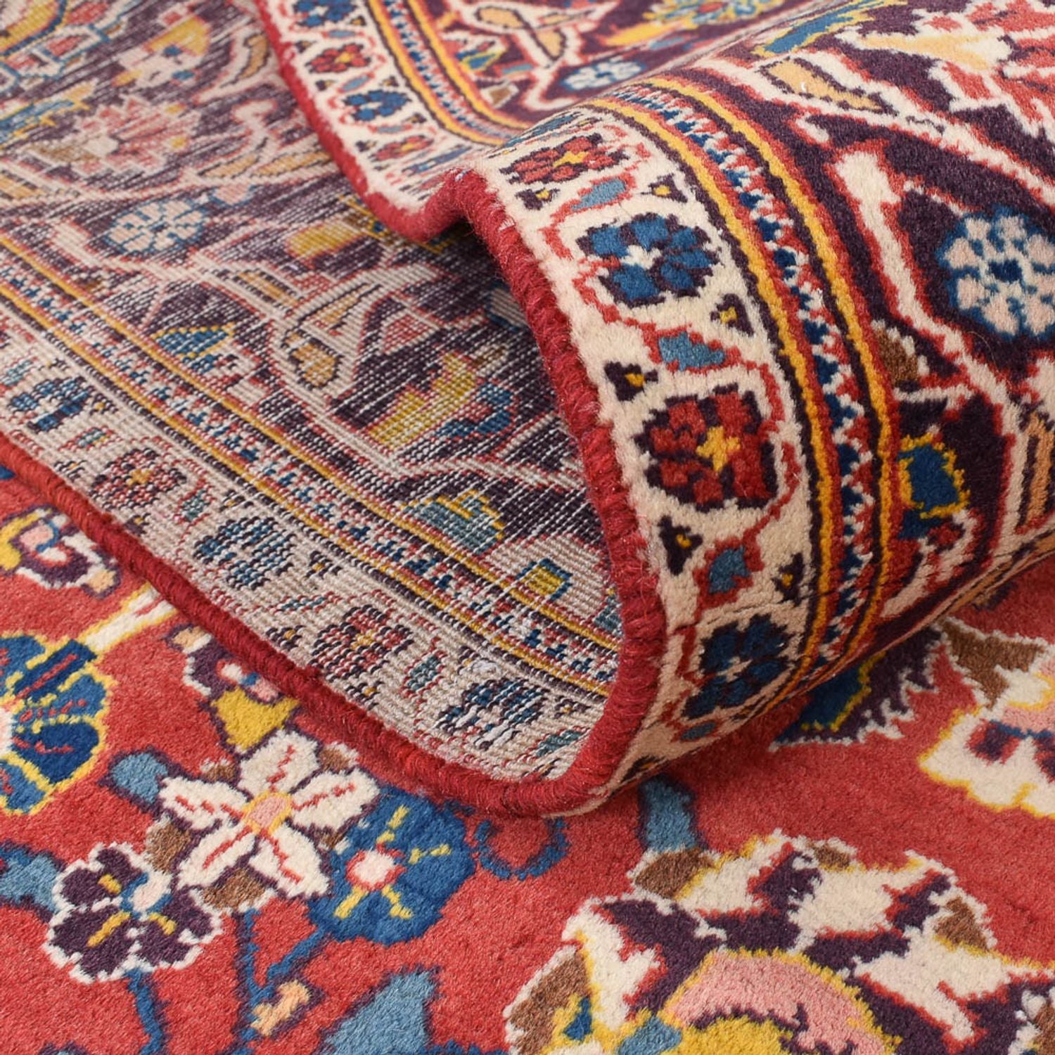 Tappeto Persero - Keshan - 220 x 136 cm - rosso chiaro