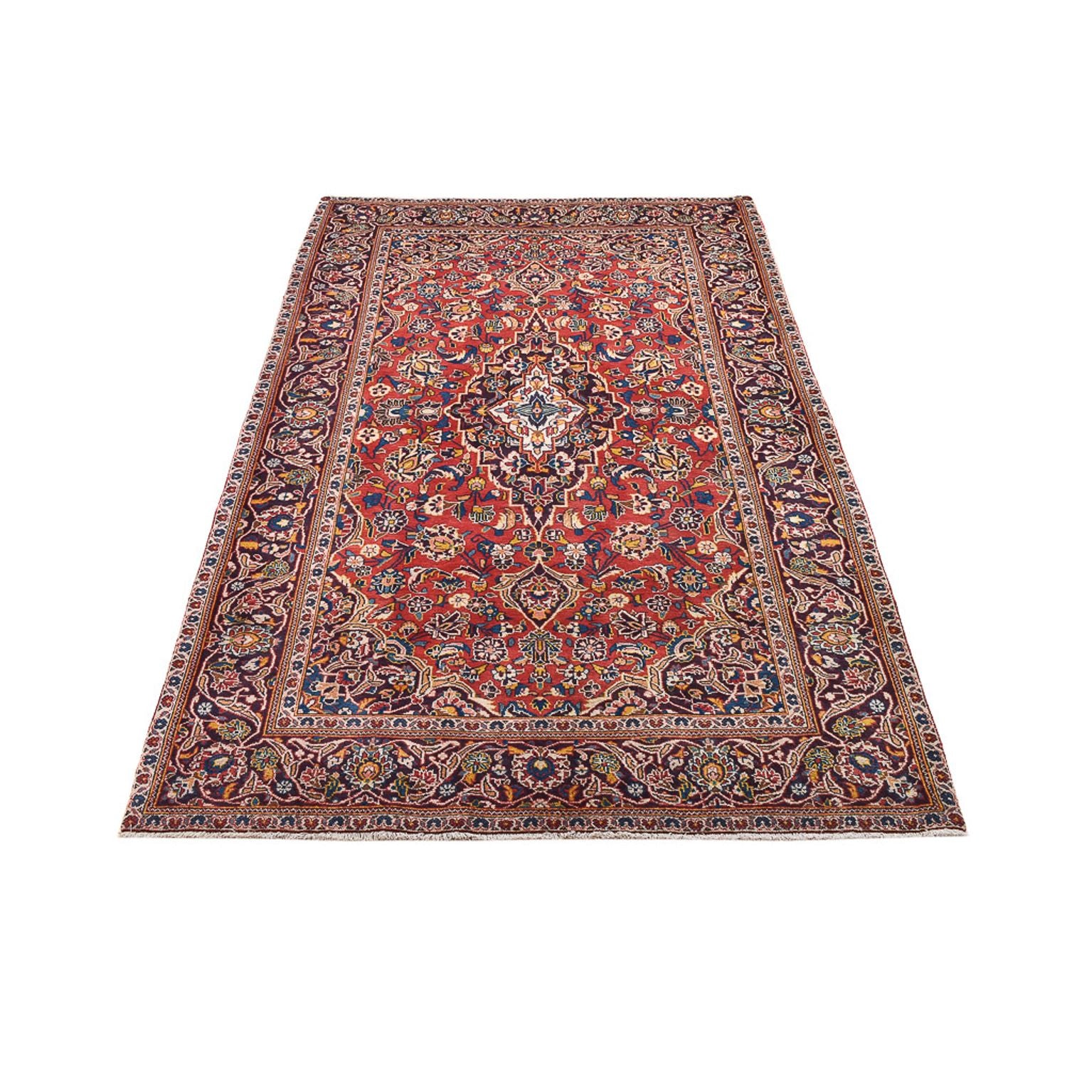 Tappeto Persero - Keshan - 220 x 136 cm - rosso chiaro