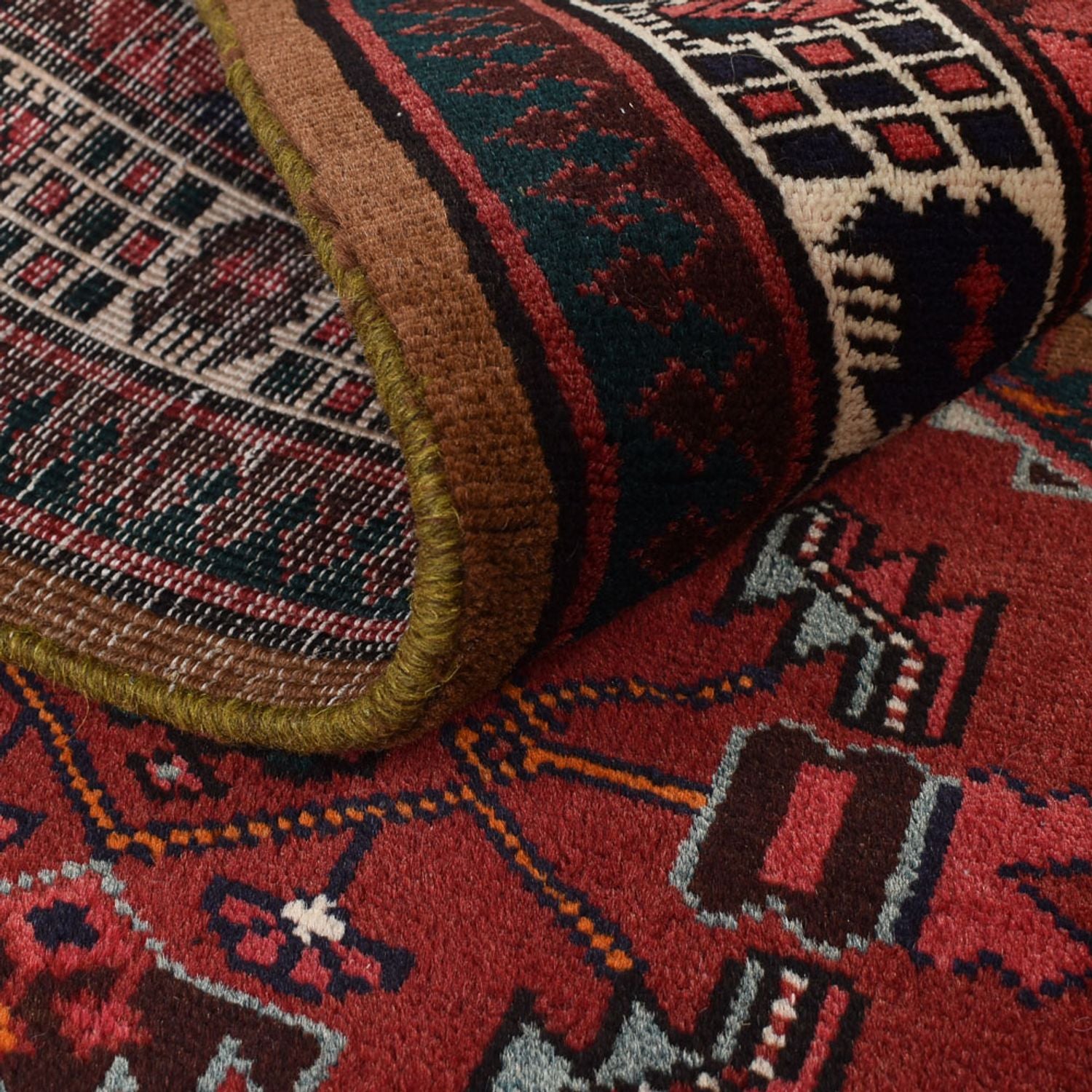 Tappeto corsia Tappeto Persero - Nomade - 220 x 100 cm - rosso