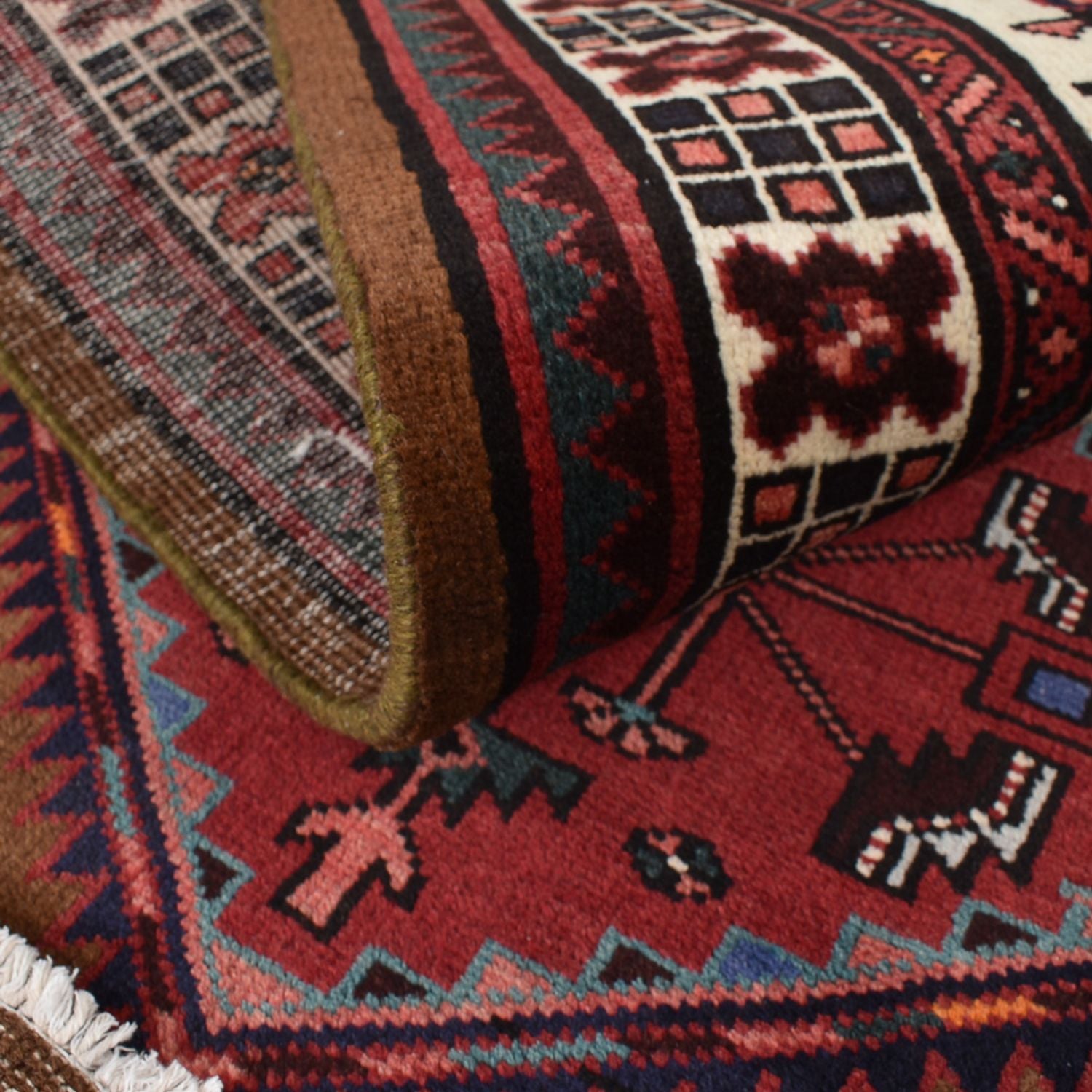 Tappeto corsia Tappeto Persero - Nomade - 222 x 100 cm - rosso