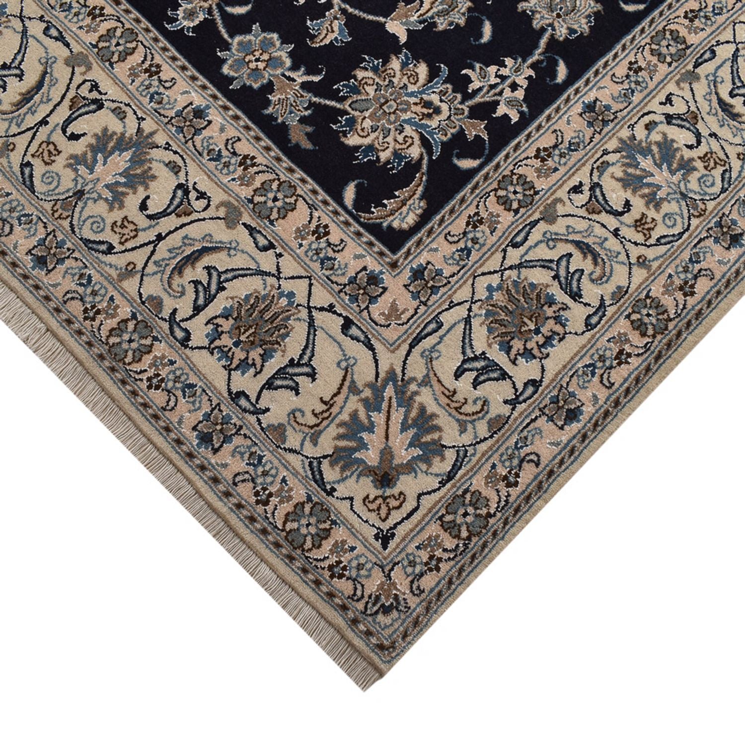 Tappeto Persero - Nain - 292 x 195 cm - blu scuro