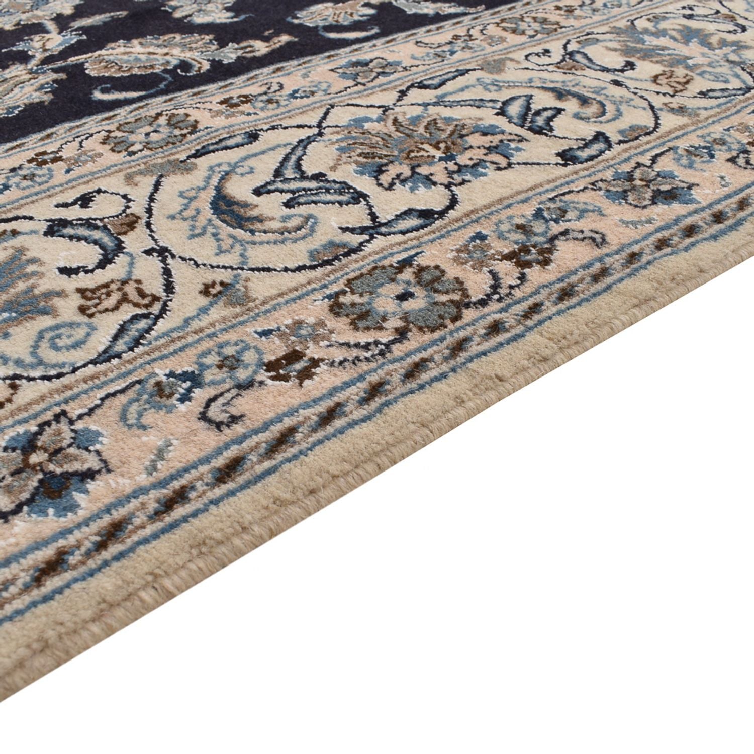 Tappeto Persero - Nain - 292 x 195 cm - blu scuro