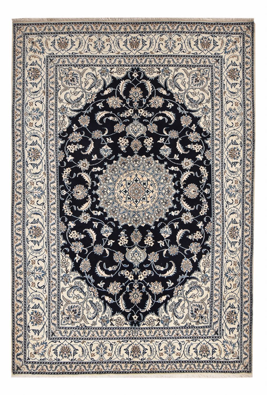 Tappeto Persero - Nain - 295 x 200 cm - blu scuro