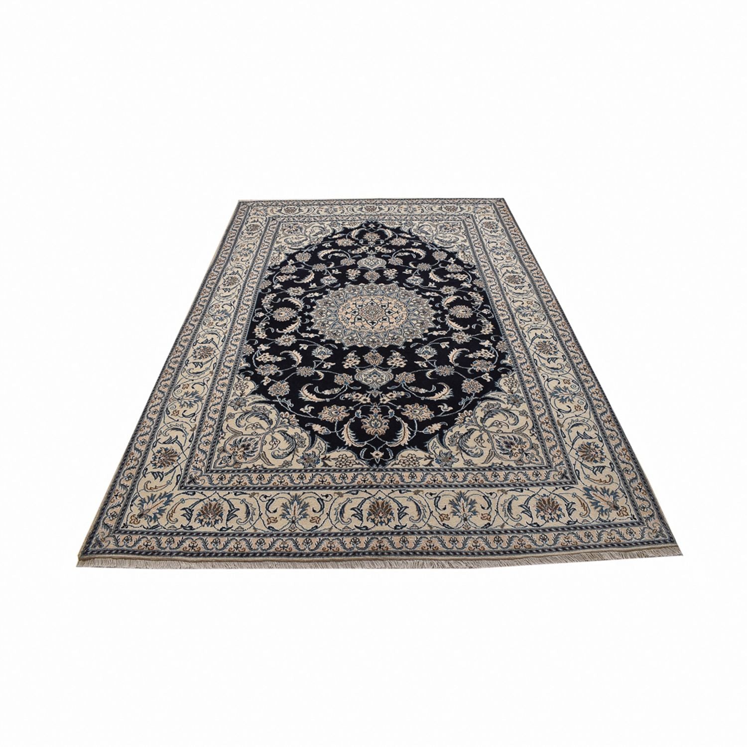 Tappeto Persero - Nain - 295 x 200 cm - blu scuro