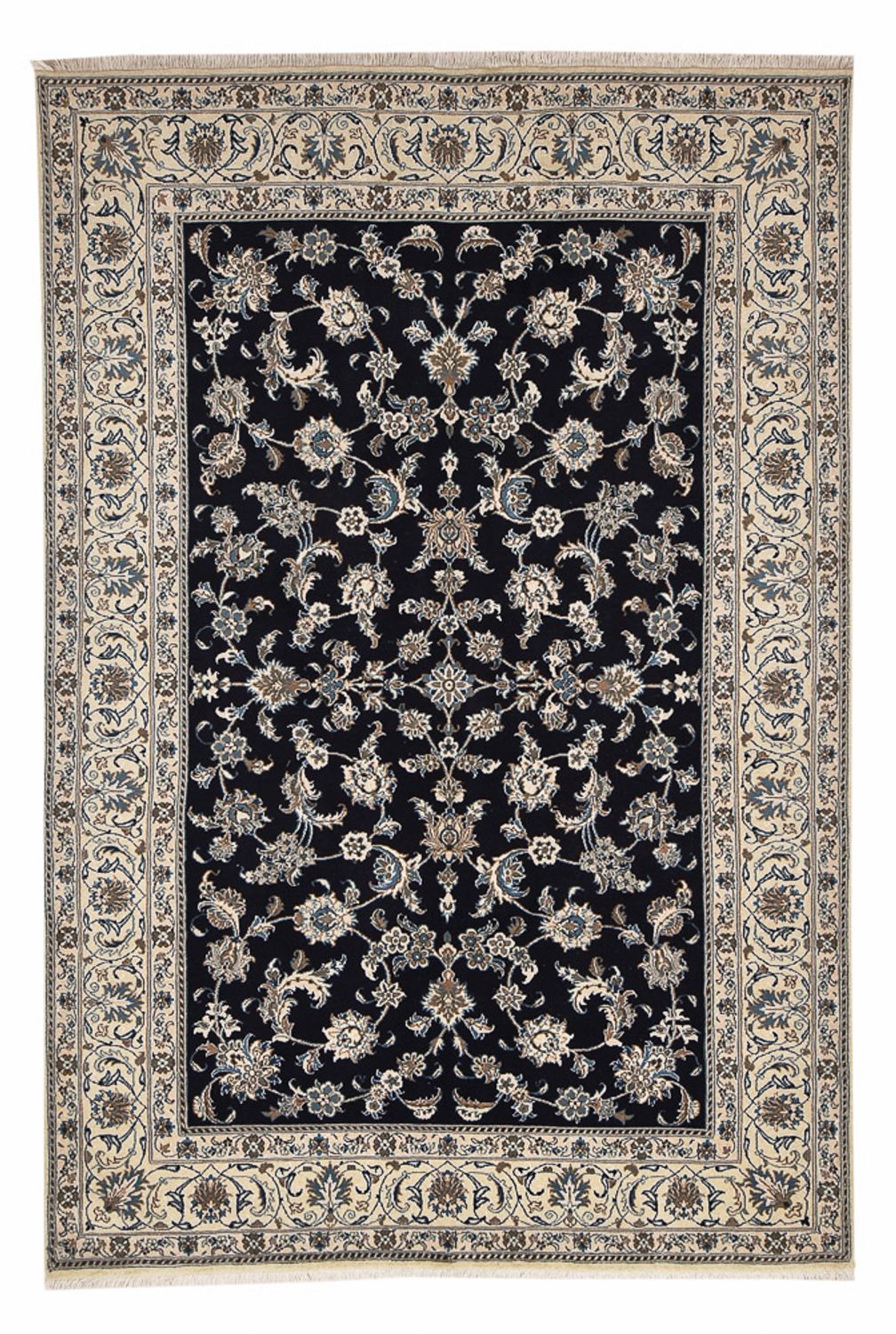 Tappeto Persero - Nain - 290 x 193 cm - blu scuro