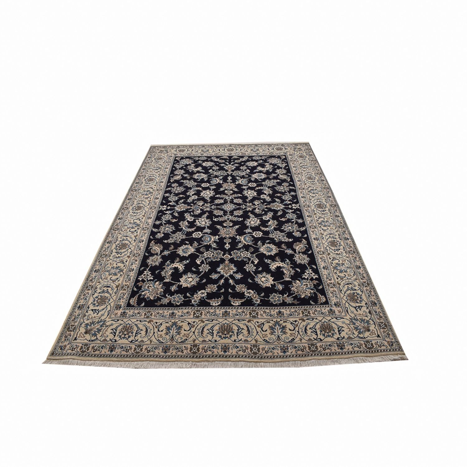 Tappeto Persero - Nain - 290 x 193 cm - blu scuro