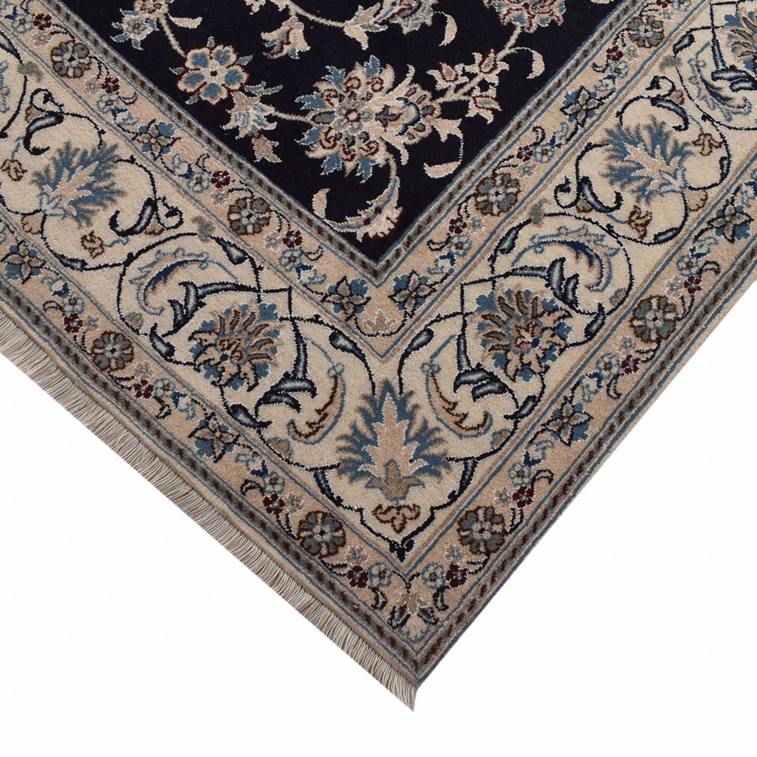 Tappeto Persero - Nain - 310 x 198 cm - blu scuro