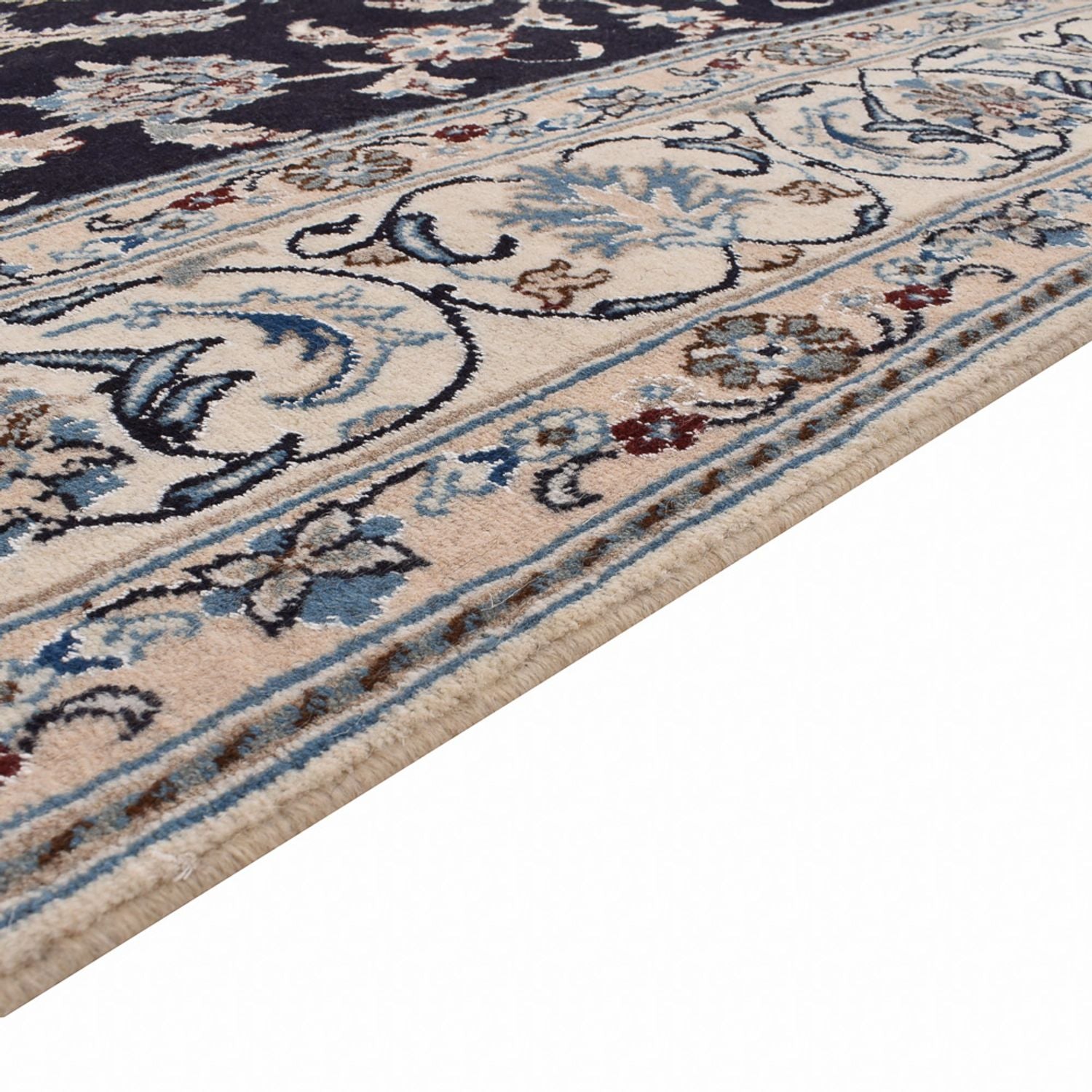 Tappeto Persero - Nain - 310 x 198 cm - blu scuro
