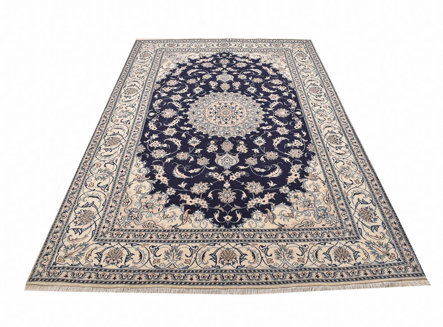 Tappeto Persero - Nain - 295 x 195 cm - blu scuro