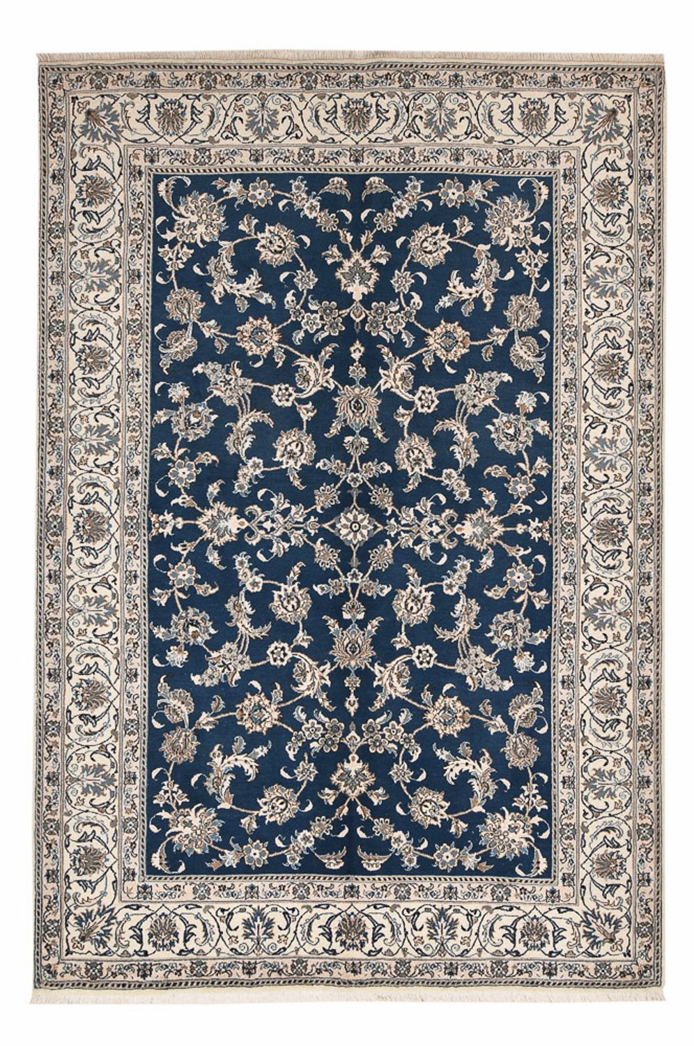 Tappeto Persero - Nain - 282 x 193 cm - blu petrolio