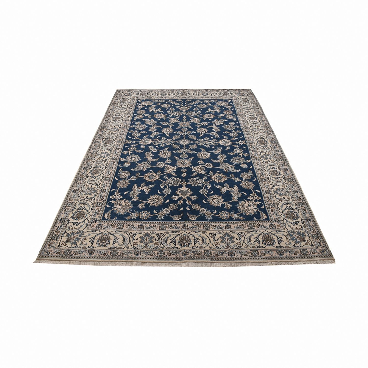 Tappeto Persero - Nain - 282 x 193 cm - blu petrolio