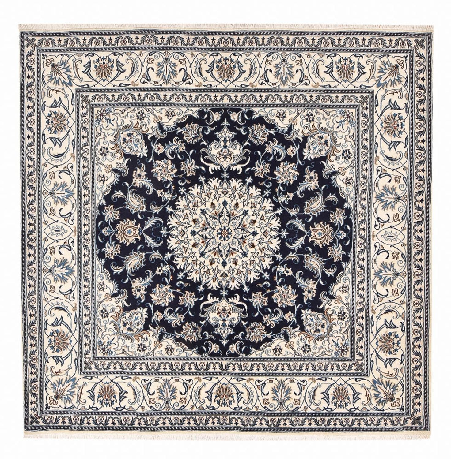 Tappeto Persero - Nain quadrato  - 198 x 195 cm - blu scuro