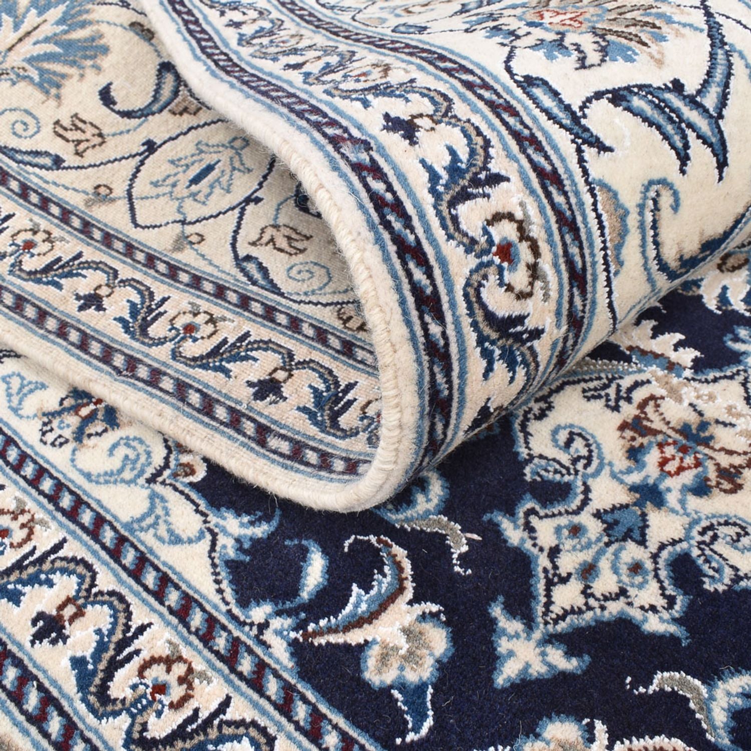 Tappeto Persero - Nain quadrato  - 198 x 195 cm - blu scuro