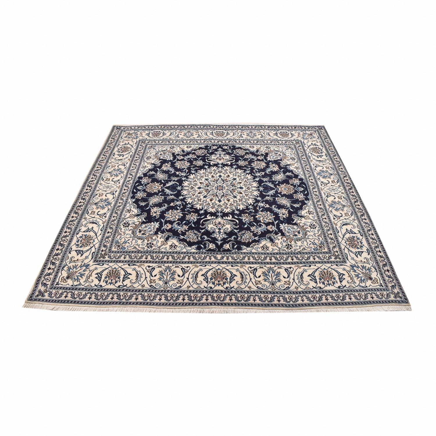 Tappeto Persero - Nain quadrato  - 198 x 195 cm - blu scuro