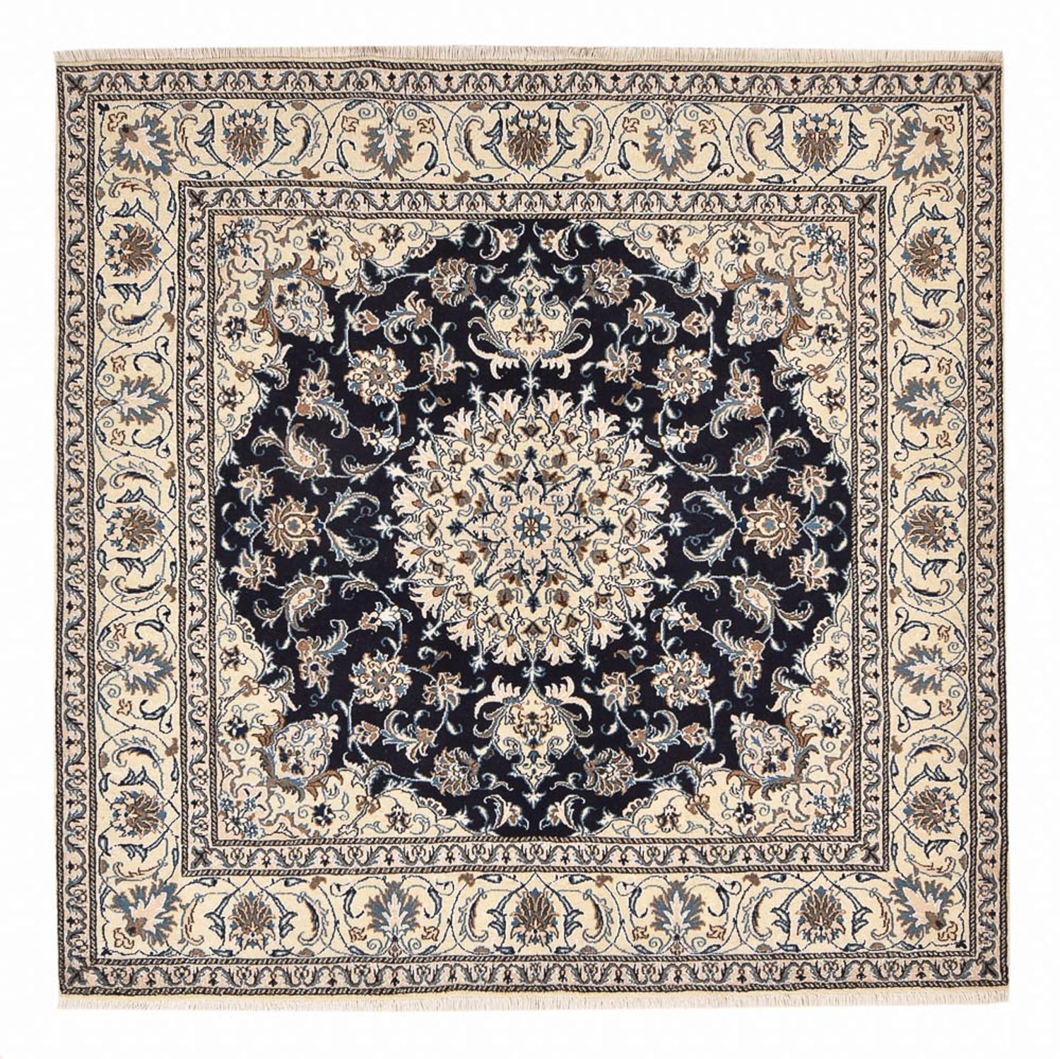 Tappeto Persero - Nain quadrato  - 195 x 193 cm - blu scuro