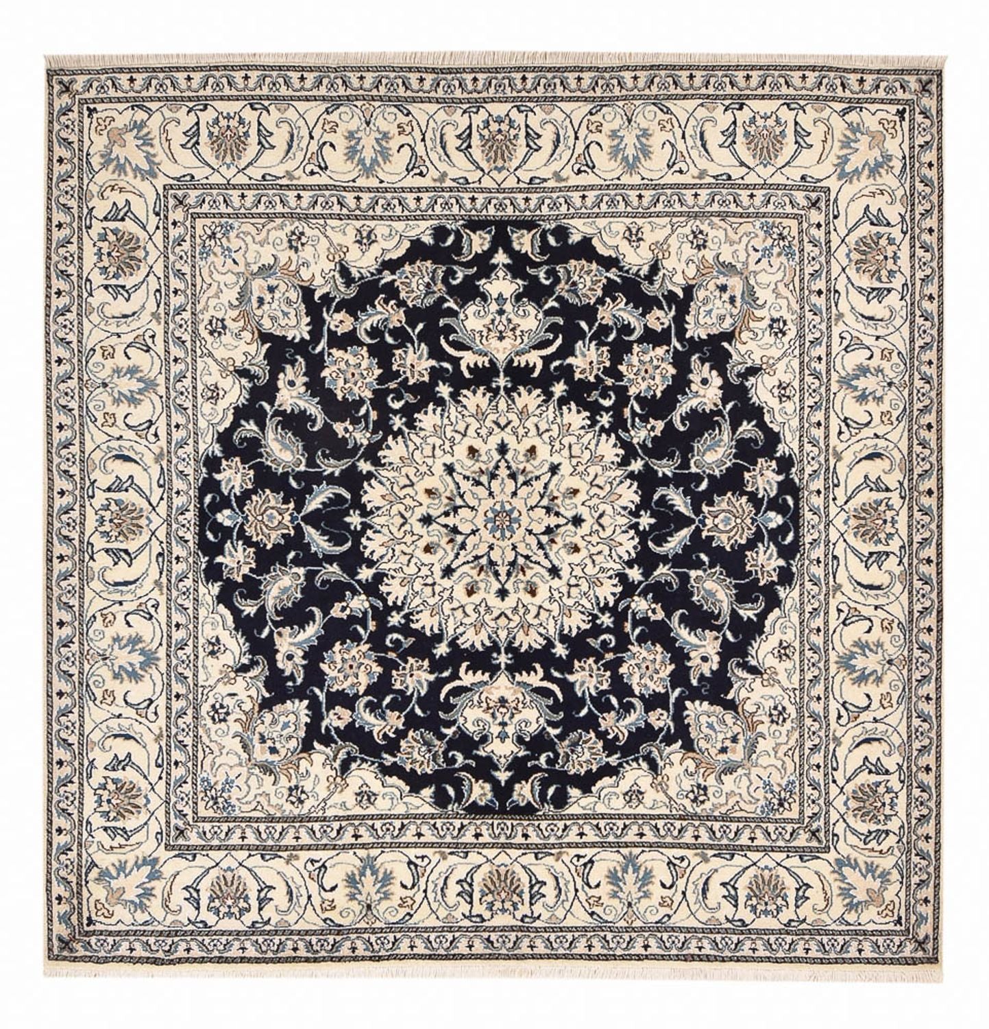 Tappeto Persero - Nain quadrato  - 198 x 193 cm - blu scuro