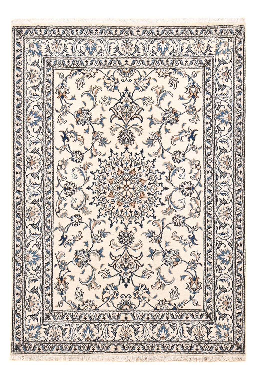 Tappeto Persero - Nain - 203 x 145 cm - grigio chiaro