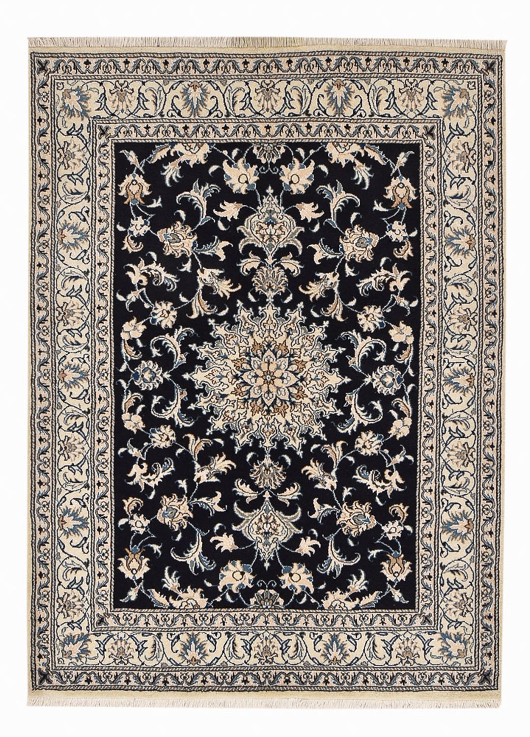 Tappeto Persero - Nain - 200 x 149 cm - blu scuro