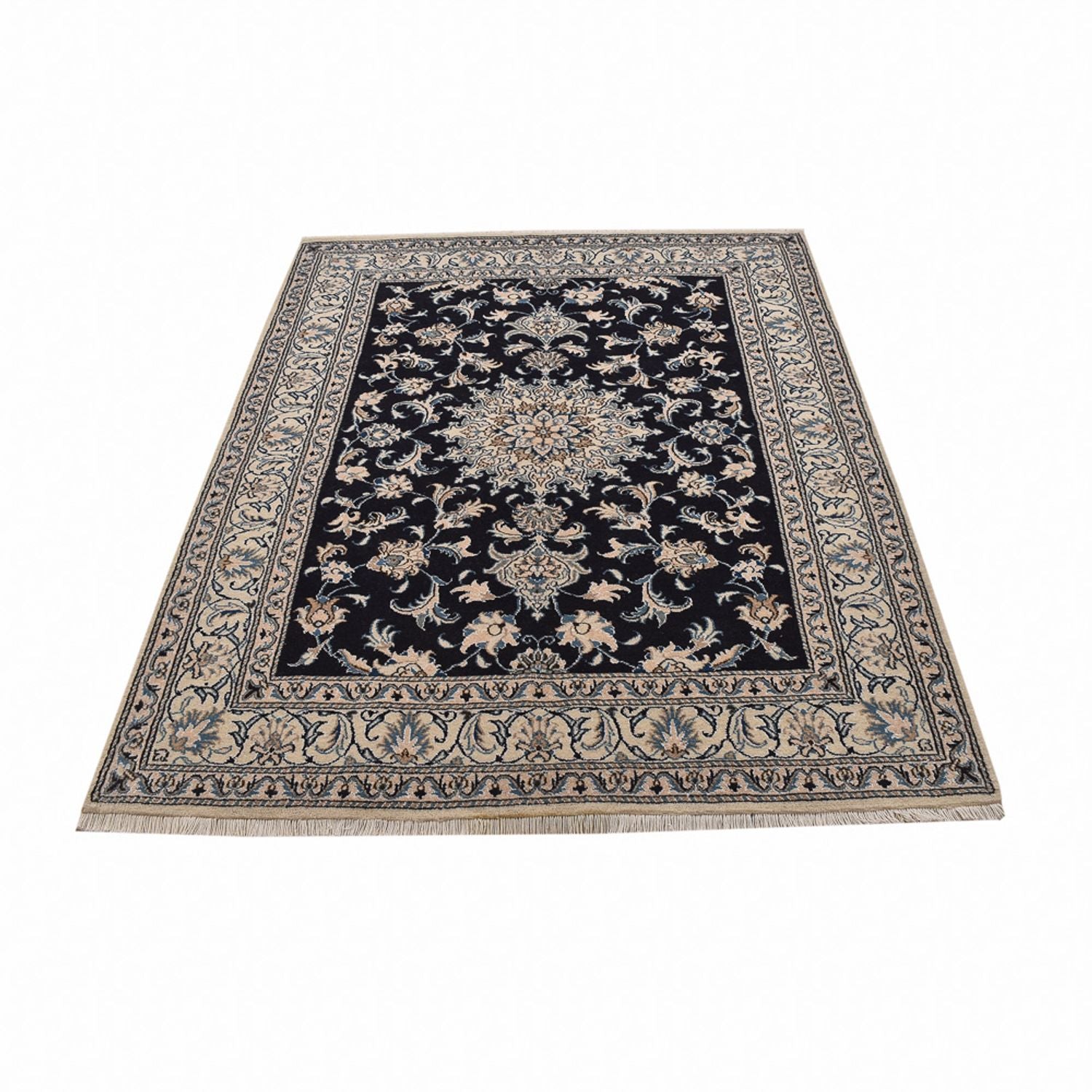 Tappeto Persero - Nain - 200 x 149 cm - blu scuro