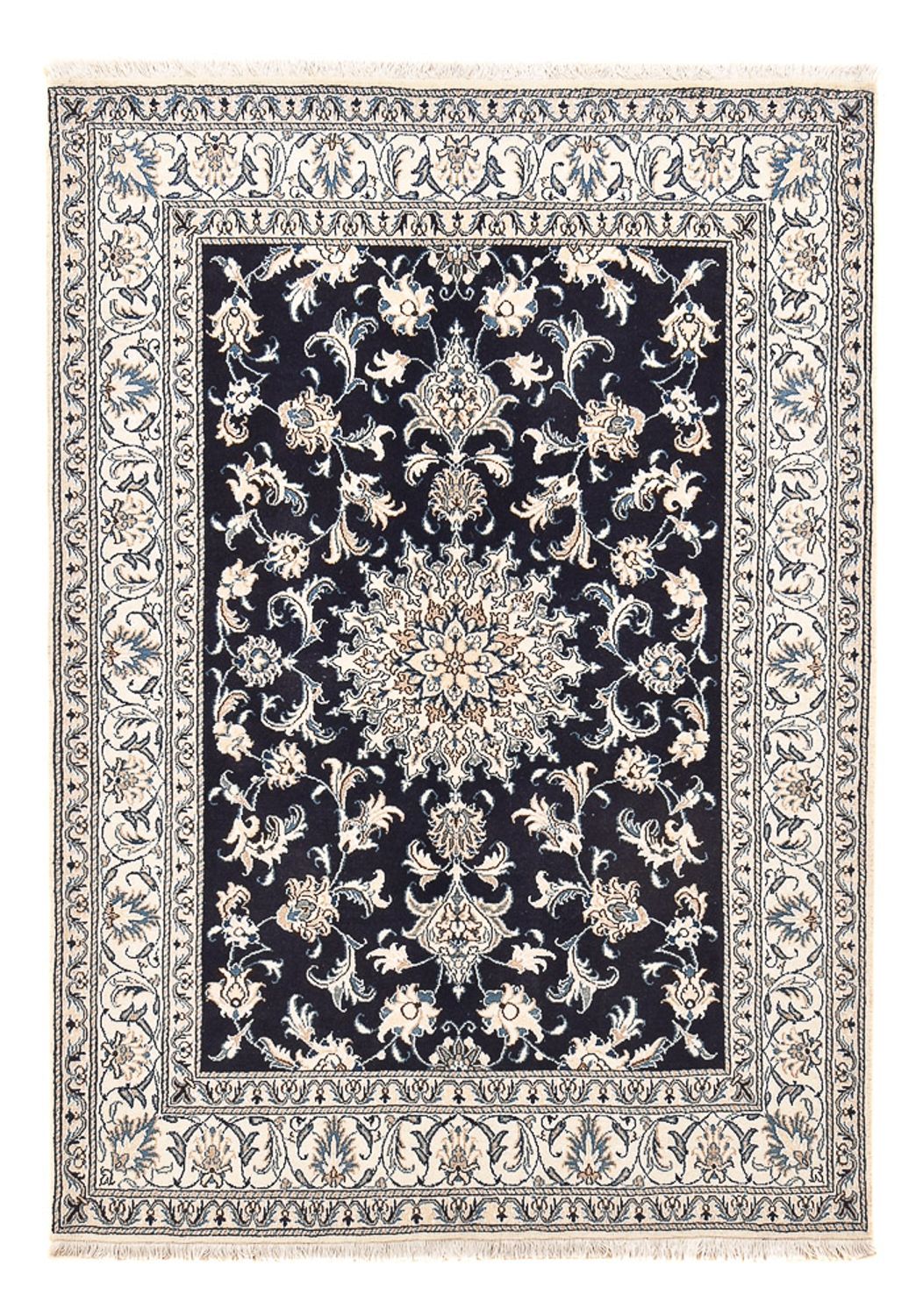 Tappeto Persero - Nain - 207 x 146 cm - blu scuro