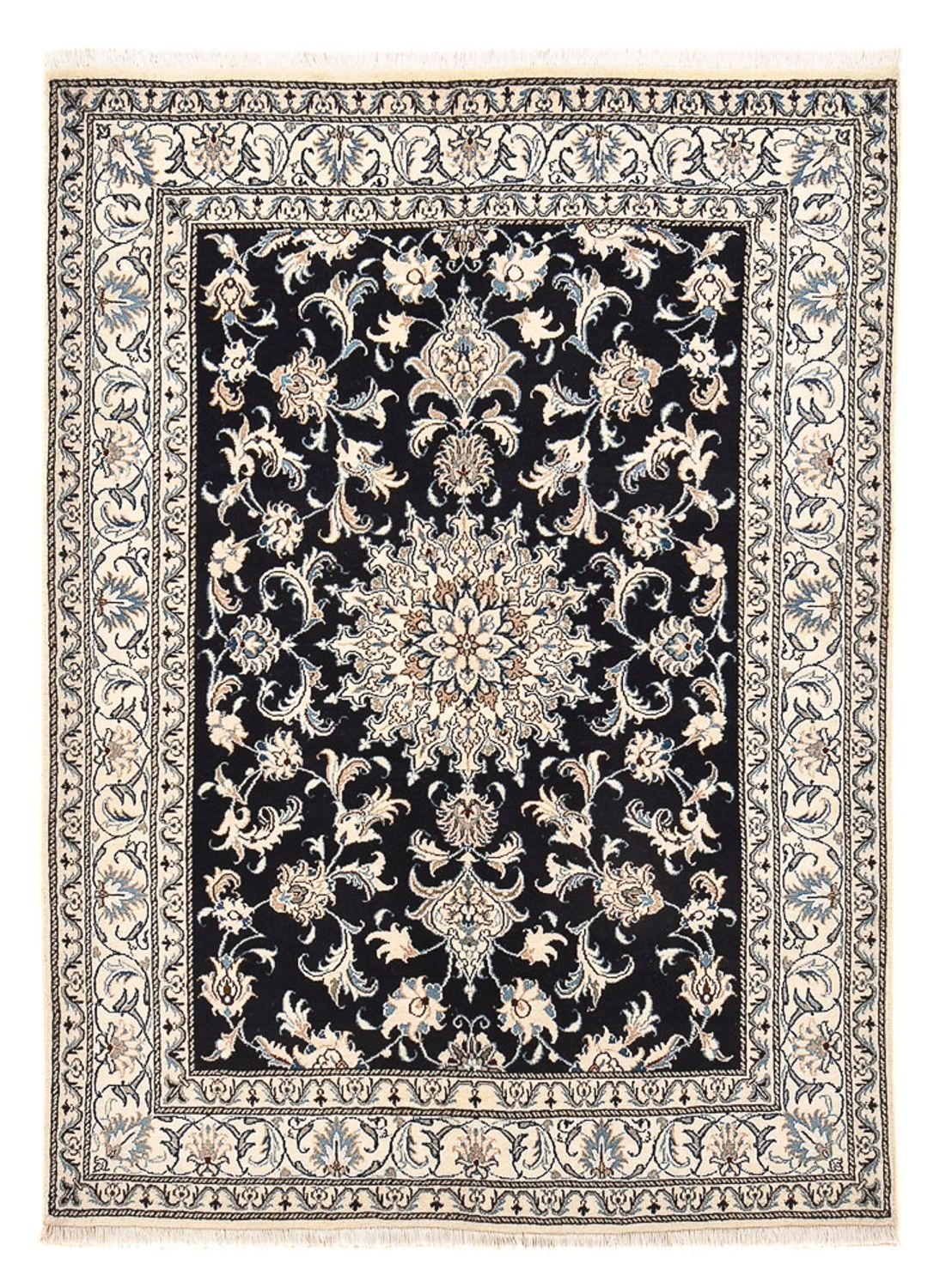 Tappeto Persero - Nain - 198 x 147 cm - blu scuro