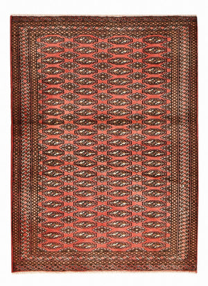 Tappeto Turkaman - 131 x 100 cm - rosso chiaro