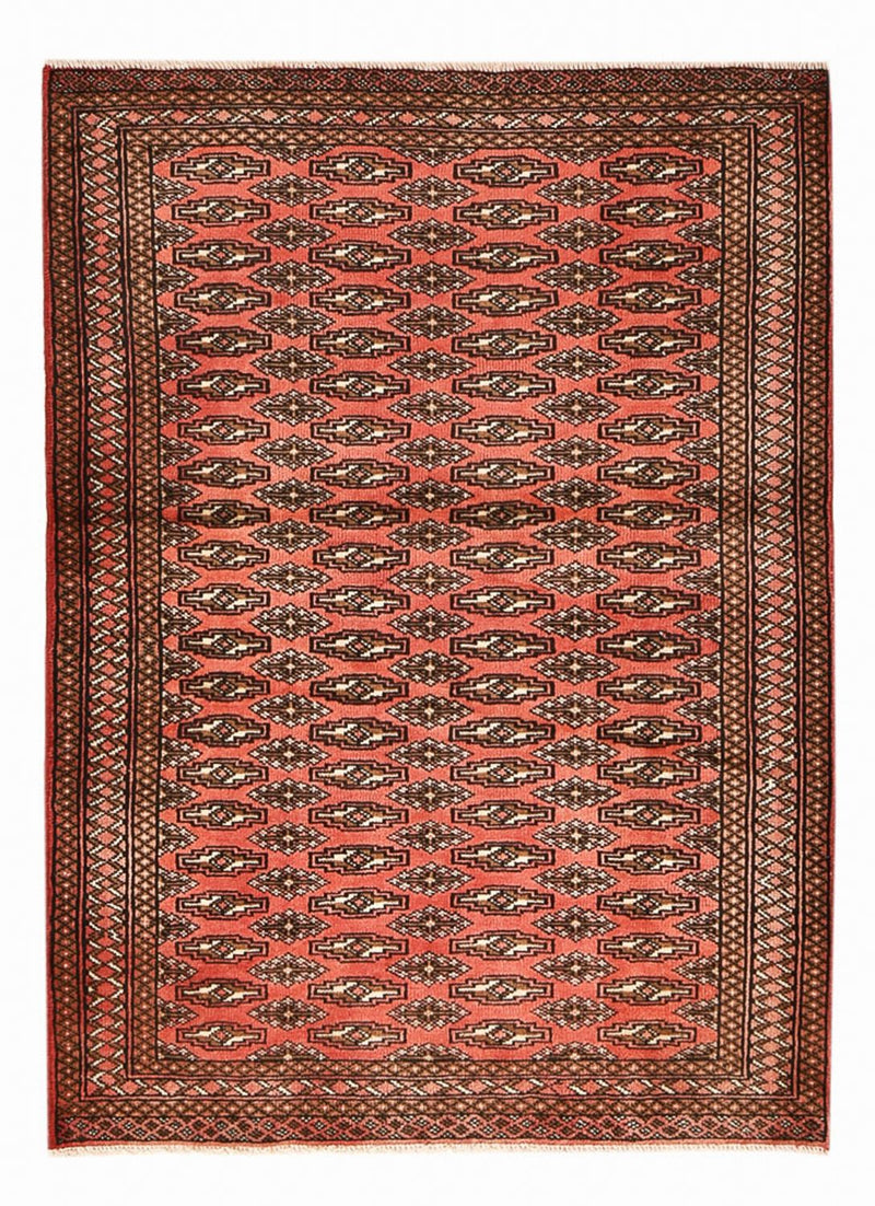 Tappeto Turkaman - 131 x 100 cm - rosso chiaro