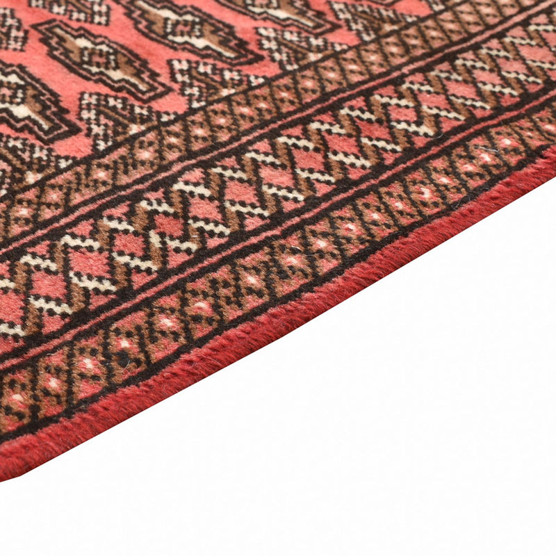 Tappeto Turkaman - 131 x 100 cm - rosso chiaro