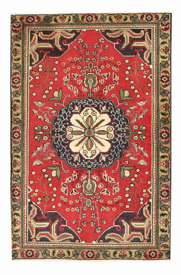 Tappeto Persero - Tabriz - 155 x 100 cm - rosso