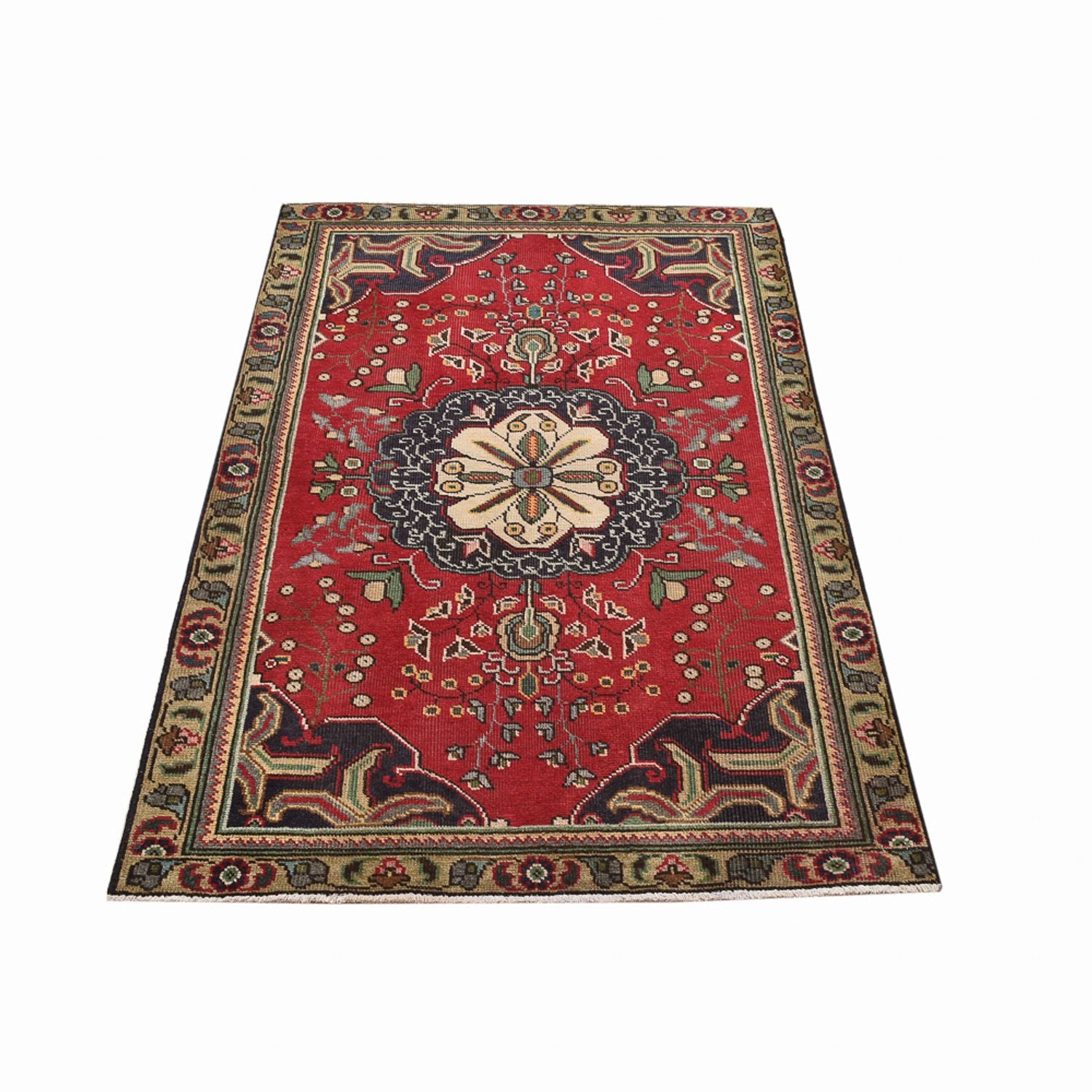 Tappeto Persero - Tabriz - 155 x 100 cm - rosso