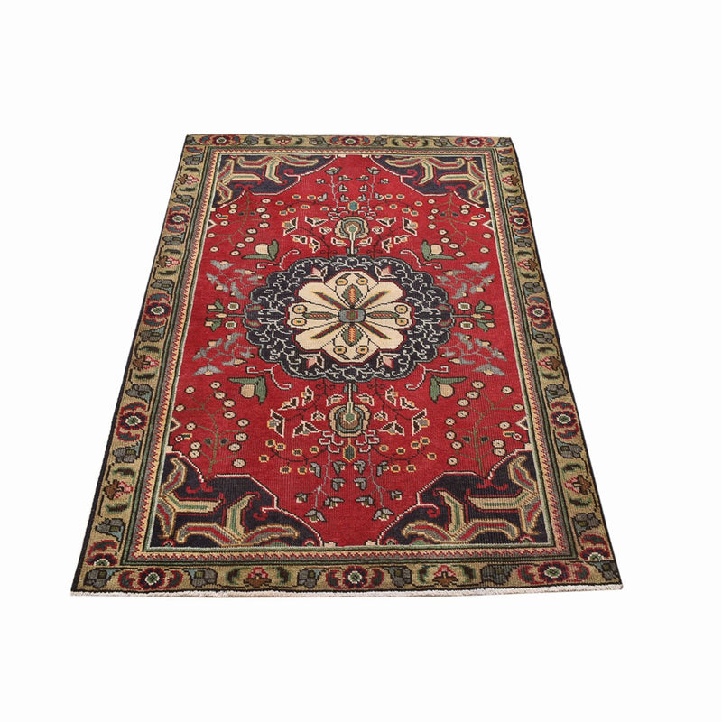 Tappeto Persero - Tabriz - 155 x 100 cm - rosso