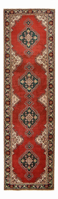 Tappeto corsia Tappeto Persero - Tabriz - 340 x 96 cm - rosso