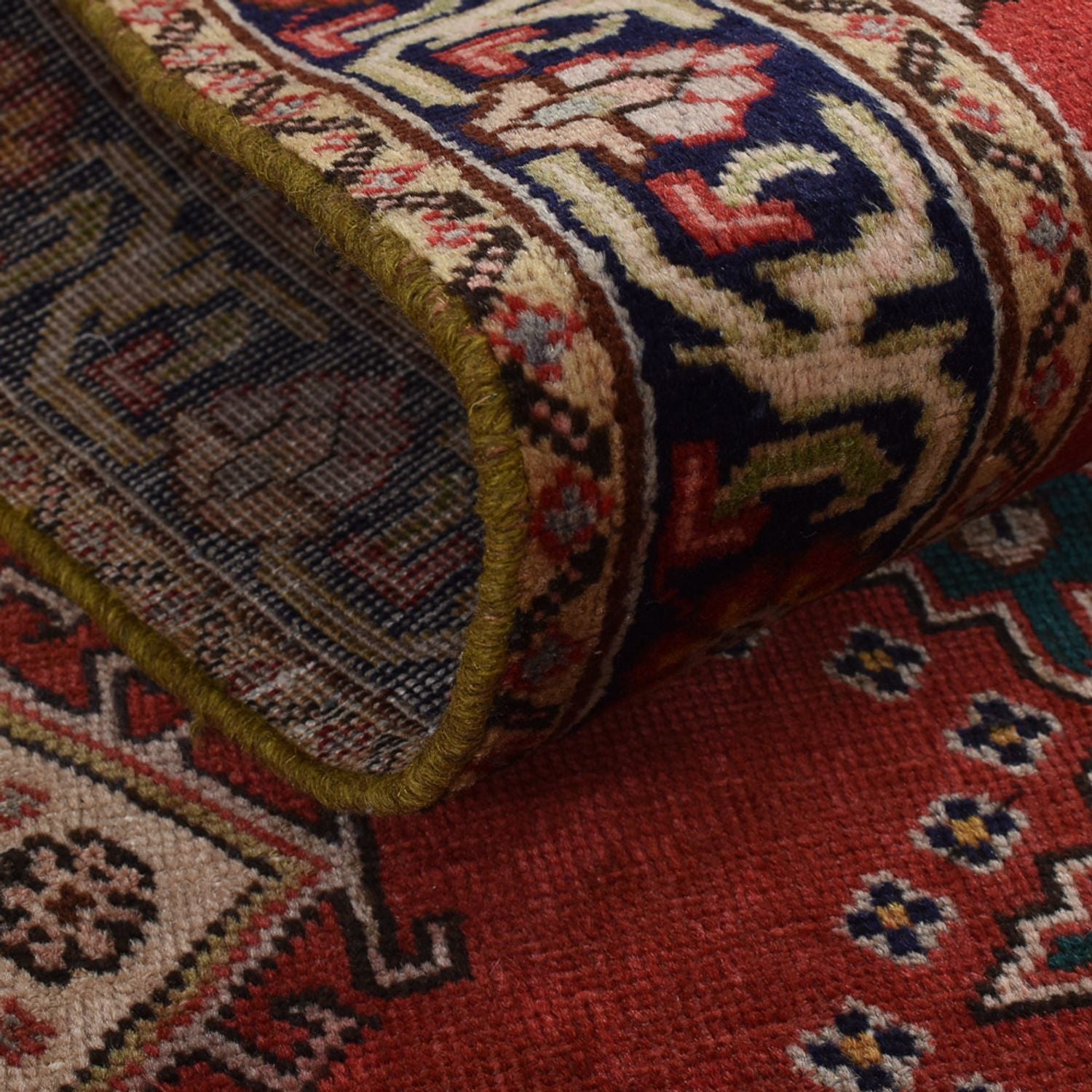 Tappeto corsia Tappeto Persero - Tabriz - 340 x 96 cm - rosso