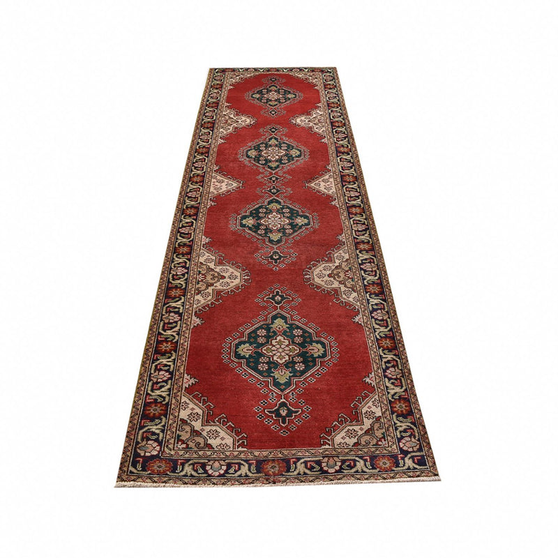 Tappeto corsia Tappeto Persero - Tabriz - 340 x 96 cm - rosso