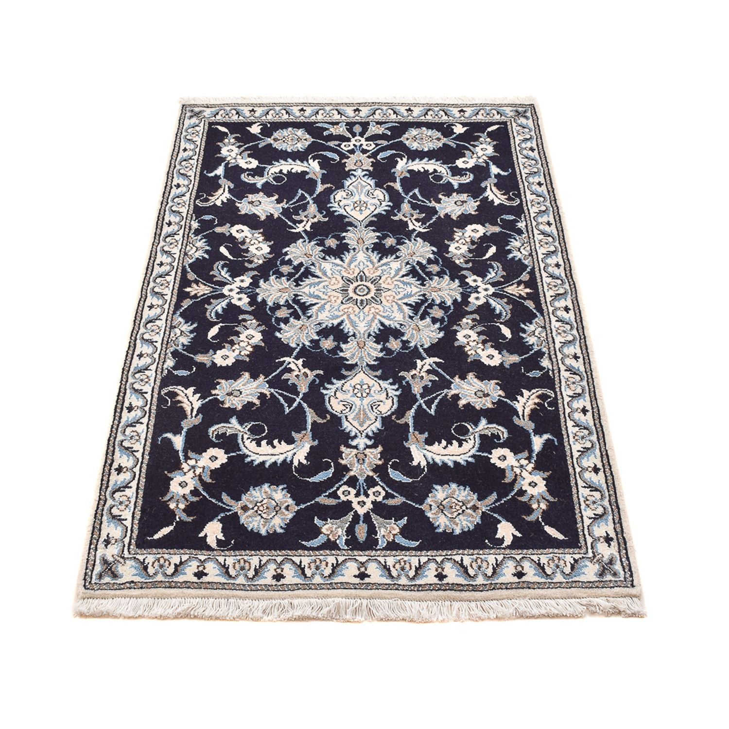 Tappeto Persero - Nain - 140 x 89 cm - blu scuro