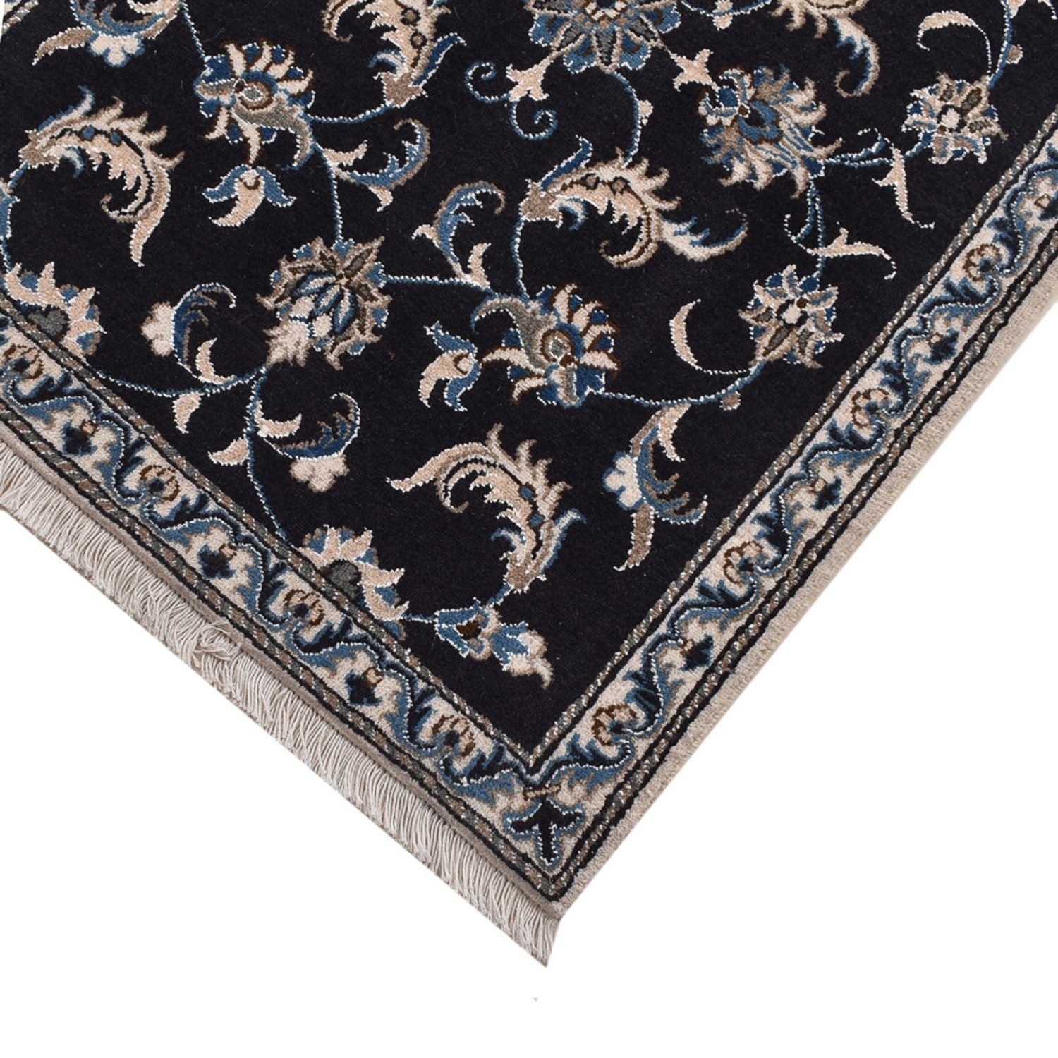 Tappeto corsia Tappeto Persero - Nain - 292 x 78 cm - blu scuro