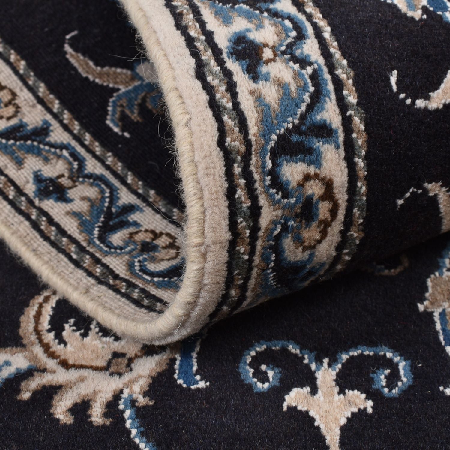 Tappeto corsia Tappeto Persero - Nain - 292 x 78 cm - blu scuro