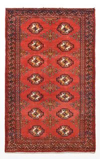Tappeto Turkaman - 116 x 77 cm - rosso