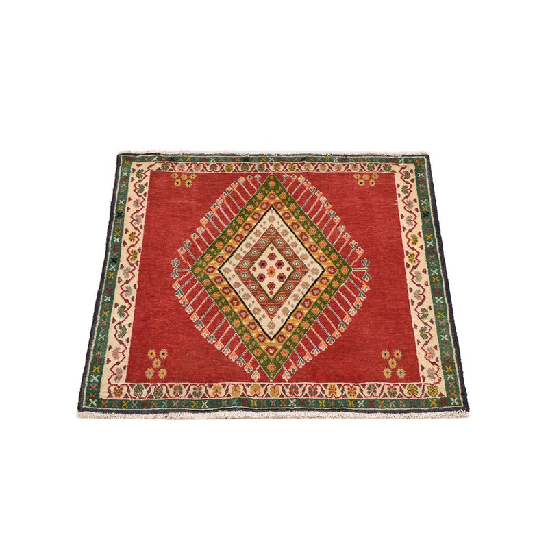 Tappeto Persero - Nomade quadrato  - 65 x 65 cm - rosso