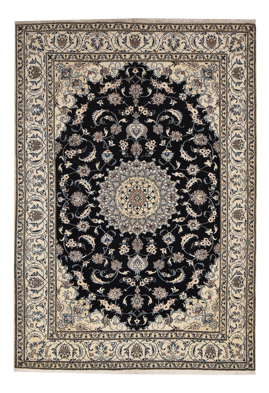 Tappeto Persero - Nain - 293 x 200 cm - blu scuro