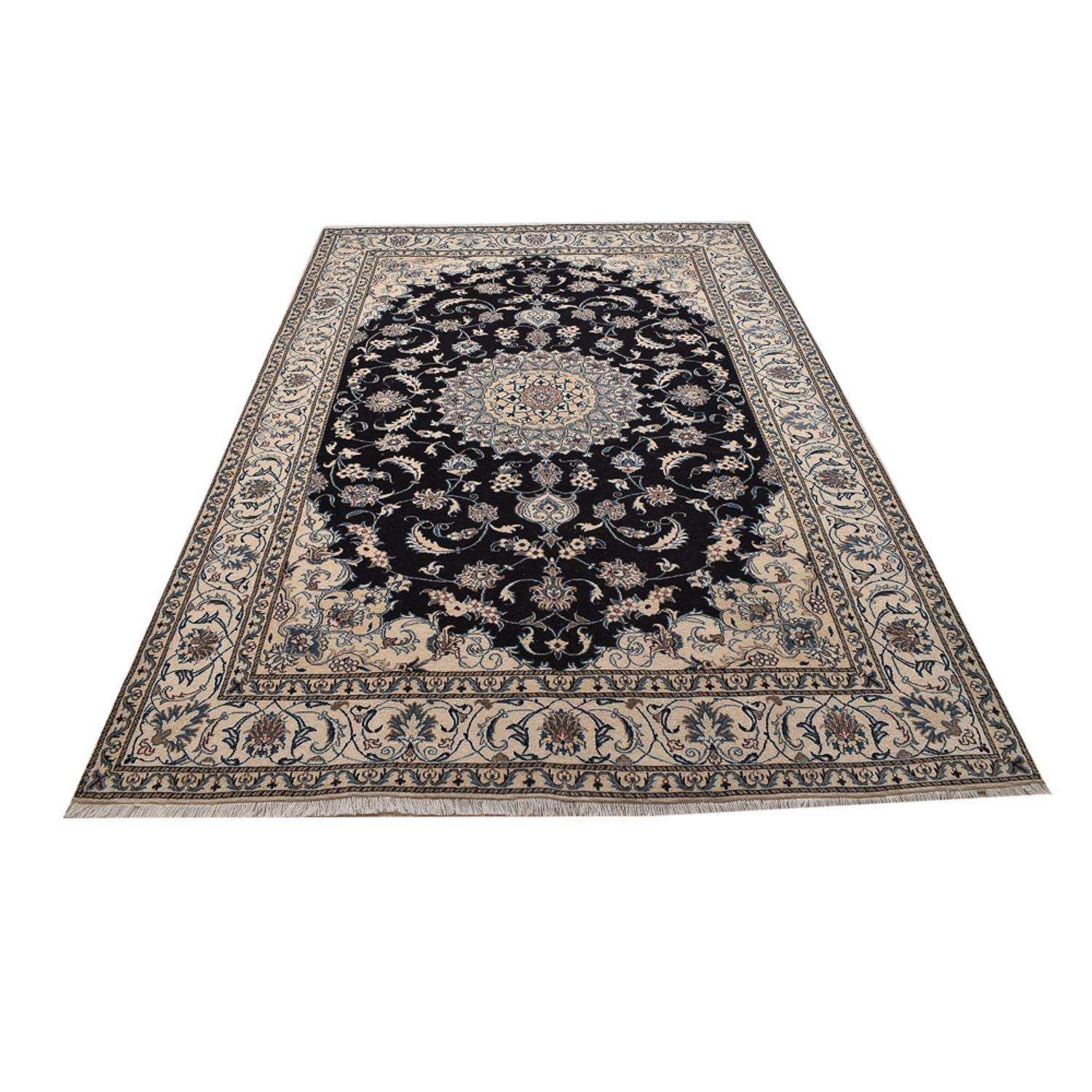 Tappeto Persero - Nain - 293 x 200 cm - blu scuro
