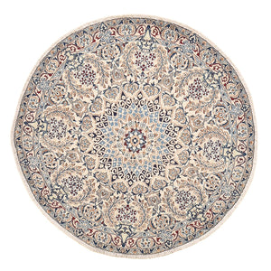 Tappeto Persero - Nain - Reale rotondo  - 136 x 136 cm - grigio