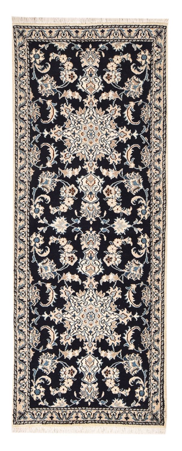 Tappeto corsia Tappeto Persero - Nain - 189 x 75 cm - blu scuro