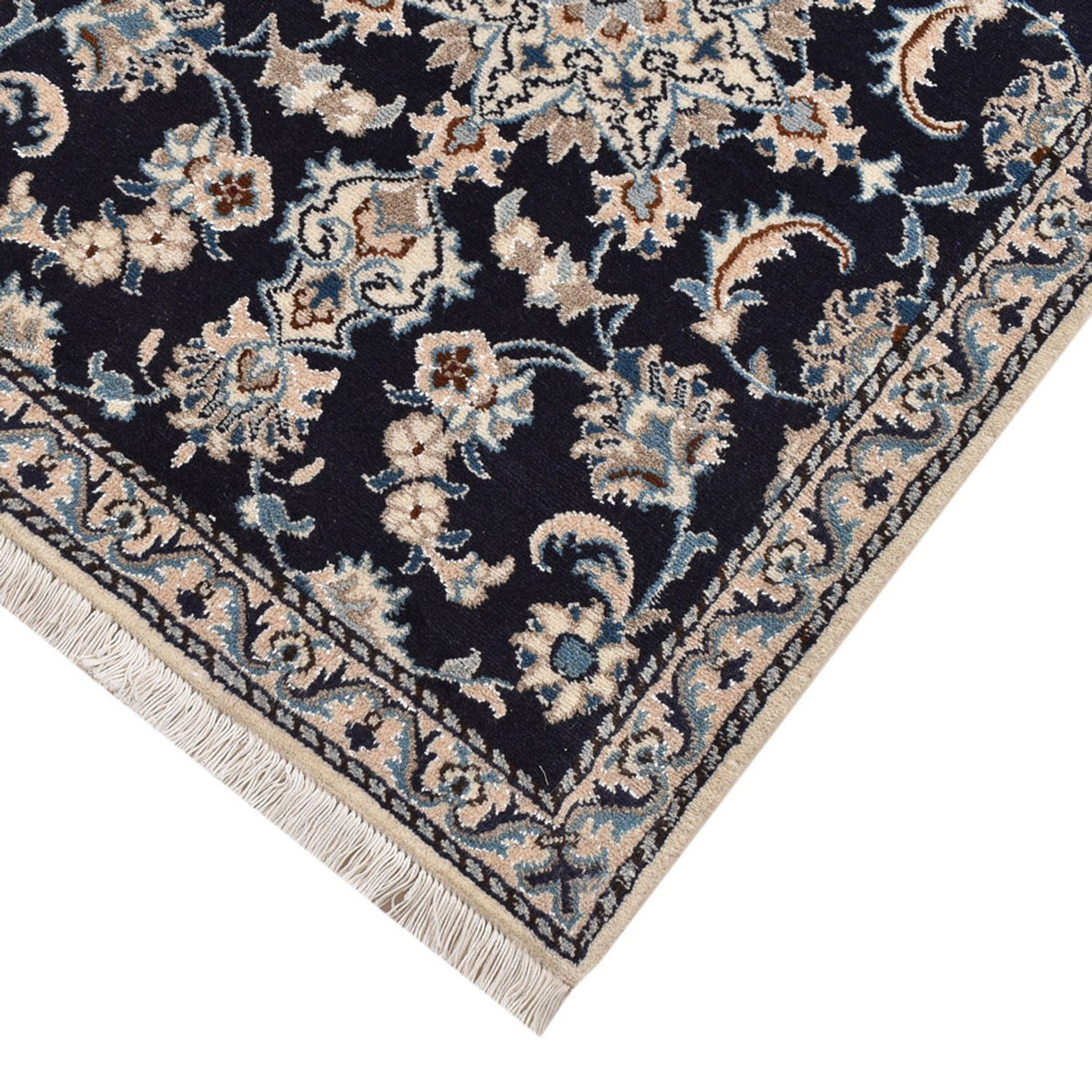 Tappeto corsia Tappeto Persero - Nain - 189 x 75 cm - blu scuro