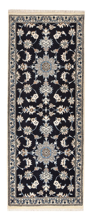 Tappeto corsia Tappeto Persero - Nain - 200 x 79 cm - blu scuro